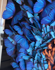 Transmutation 3D Blue Morpho Butterfly Art