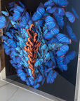 Transmutation 3D Blue Morpho Butterfly Art