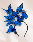 Blue Derby Butterfly Fascinator