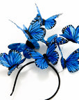 Blue Derby Butterfly Fascinator