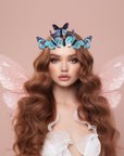 Aquamarine Dream Butterfly Crown