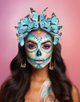 Day of the Dead Aqua Headband